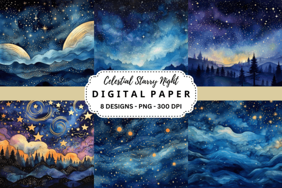 Celestial Starry Night Backgrounds: A Guide for Digital Creatives