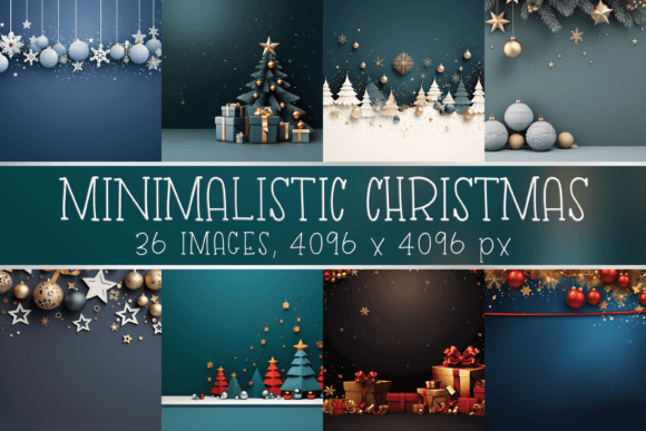 Elevate Your Holiday Projects with Minimalistic Christmas Backgrounds