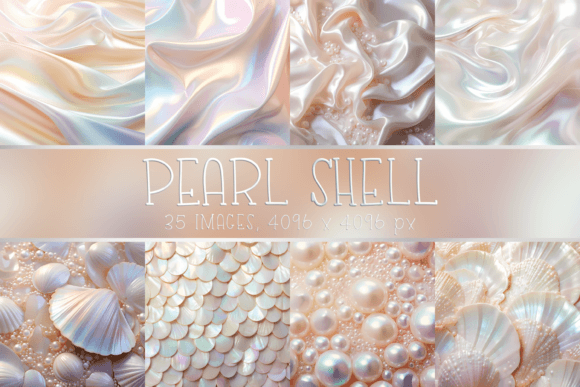 Elevate Your Projects with Pearl and Shell Backgrounds