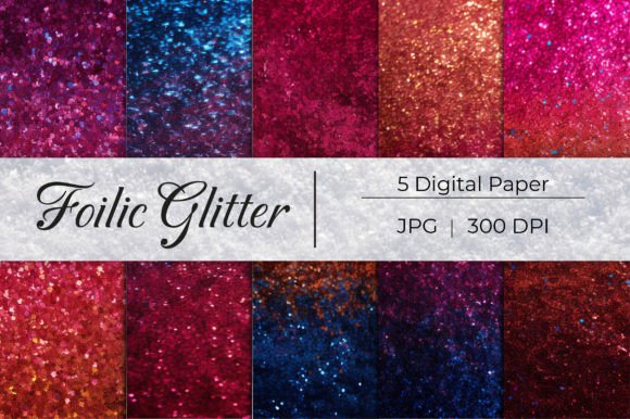 Elevate Your Visuals: The Foilic Glitter Paper Backgrounds-02 Collection