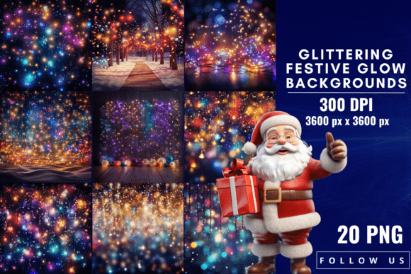 Glittering Festive Glow Backgrounds: A Designer's Guide
