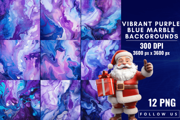 Integrating Vibrant Purple Blue Marble Backgrounds