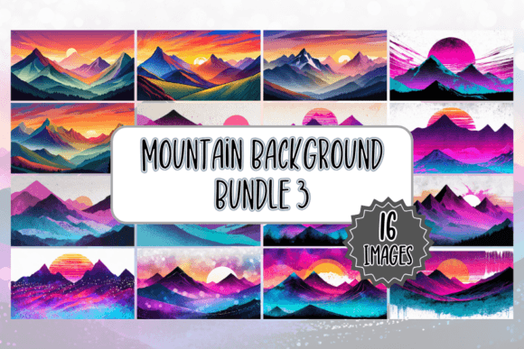 Mountain Backgrounds Bundle 3: Your Go-To for Outdoor Elegance