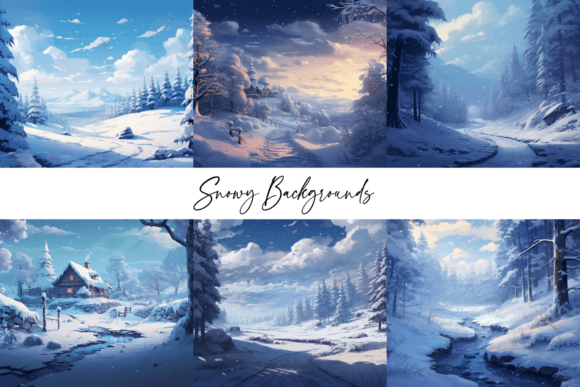 Snowy Backgrounds: The Quiet Power of a Winter Typeface
