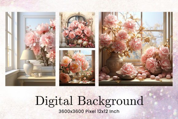 Styling Your Brand with Pink Peony Flower Backgrounds