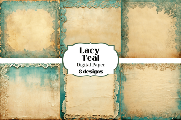 Teal Lacy Digital Paper Backgrounds: A Creative's Guide