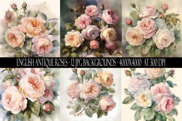 Timeless Charm: Working With English Antique Rose Backgrounds